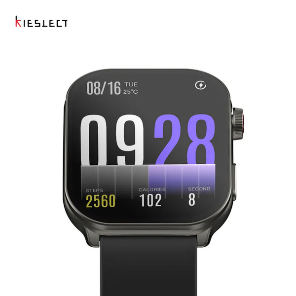 Kieslect Calling Watch Balance, Bangla language support, Breath Training, Health Monitoring - Black