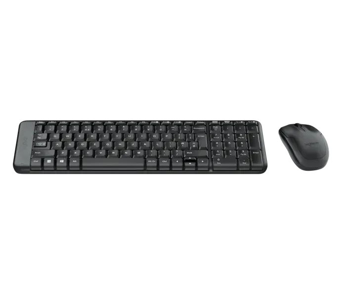 Logitech Mk220 Wireless Keyboard and Mouse Combo - Black