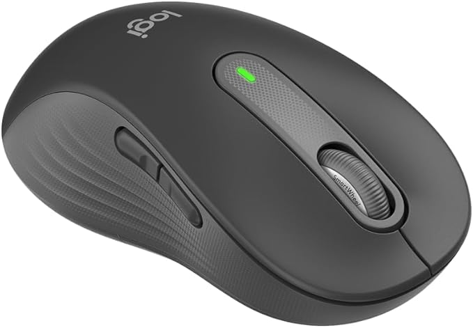 Logitech Signature M650 L Left Full Size Wireless Mouse - For Large Sized Hands, Multi-Device, Silent Clicks, Customizable Side Buttons, Bluetooth, for PC/Mac