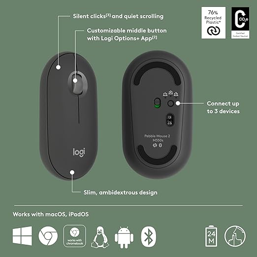 Logitech M350s Bluetooth Wireless Mouse