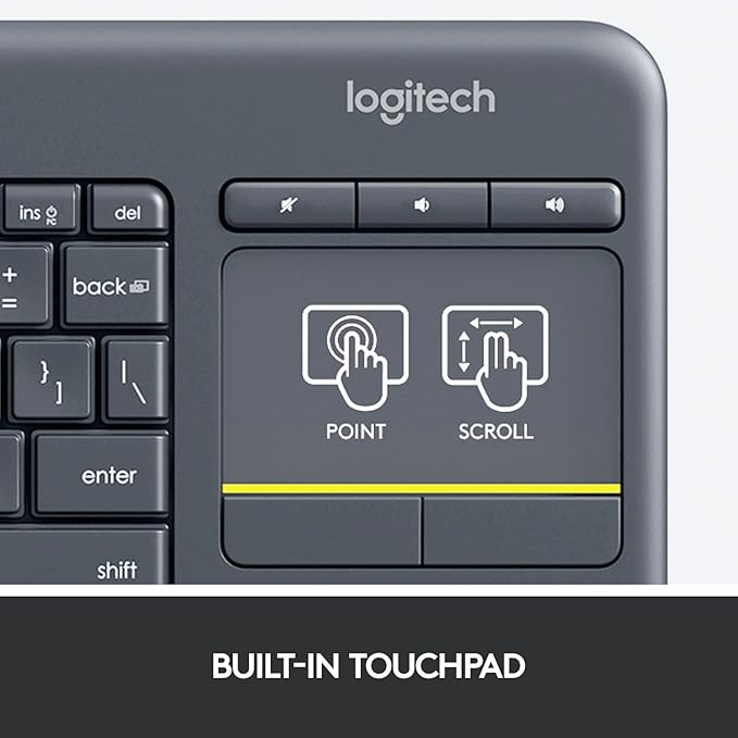 Logitech Keyboard Touch Media K400 Plus Wireless Bluetooth & UNIFY ARA