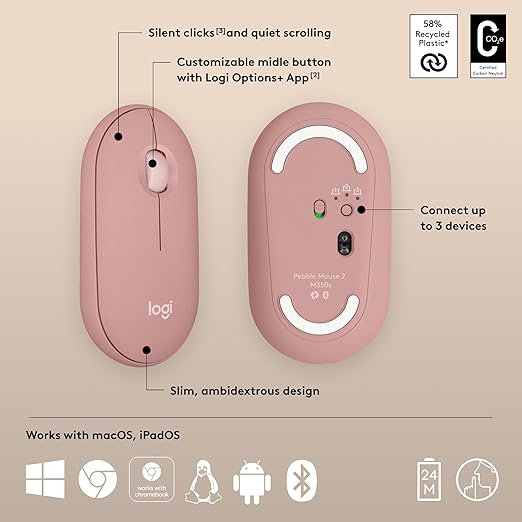 Logitech M350s Bluetooth Wireless Mouse