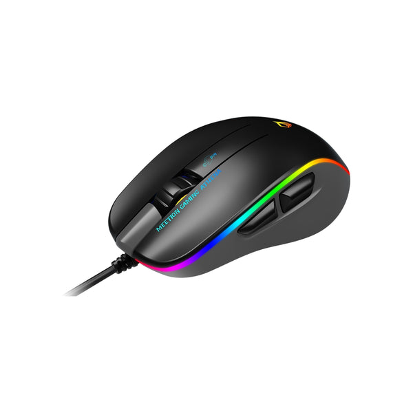 Meetion MT-GM23_2023 RGB Circulation Backlit Wired Gaming Mouse - Black