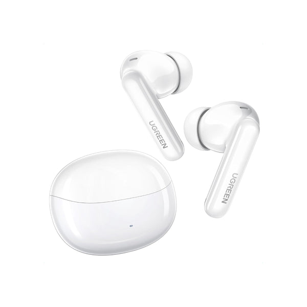 Ugreen HiTune T3 Pro Earbuds, Active Noise Cancellation, 7 hours playtime, 24 hours with charging - White