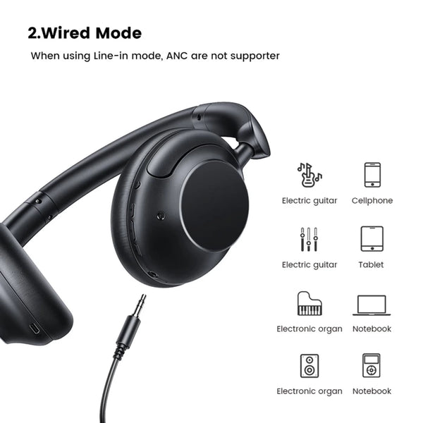 UGREEN HiTune Max5 Headphones wireless in-ear with hybrid ANC noise cancellation HP202 - Black